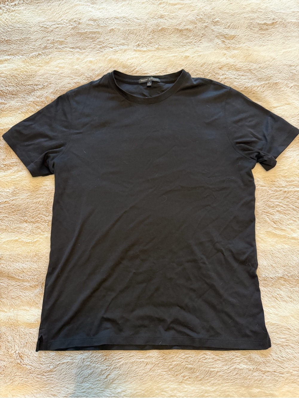 Robert Barakett Black Short Sleeve Crewneck Tee